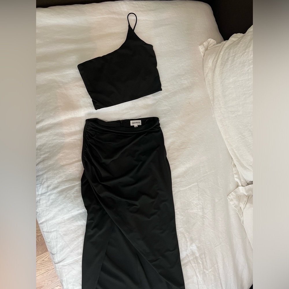 SUPERDOWN two piece maxi skirt set